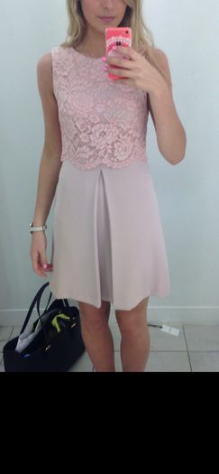 NEW WITH TAGS Pink lace miss selfridge dress size 8