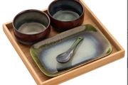 5  Piece Belleek Living Pottery Serving Set
