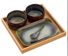 5  Piece Belleek Living Pottery Serving Set