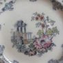 Fabulous Antique, 1850s Polychrome Transferware Plate with Hand Painted Elements by Francis Morley and Co. in the Rare "Cleopatra" Pattern, Circa 1845-1858 Image 2