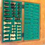 Wooden Folding Chess Set with Carved Pieces, Complete, never used Image 2