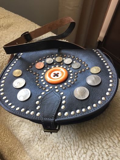 Ladies leather hand made bag