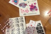 Selection of nail art and tools