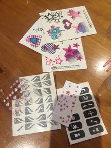 Selection of nail art and tools