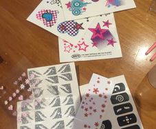 Selection of nail art and tools