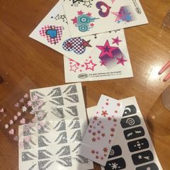 Selection of nail art and tools