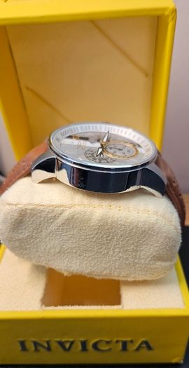 Invicta chronograph S1 rally Silver & brown watch men