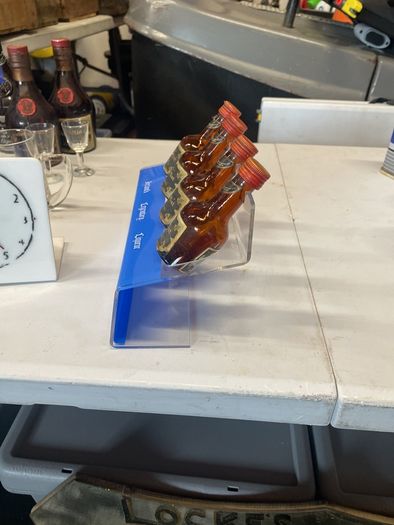 Vintage Irish mist liqueur mini bottle display