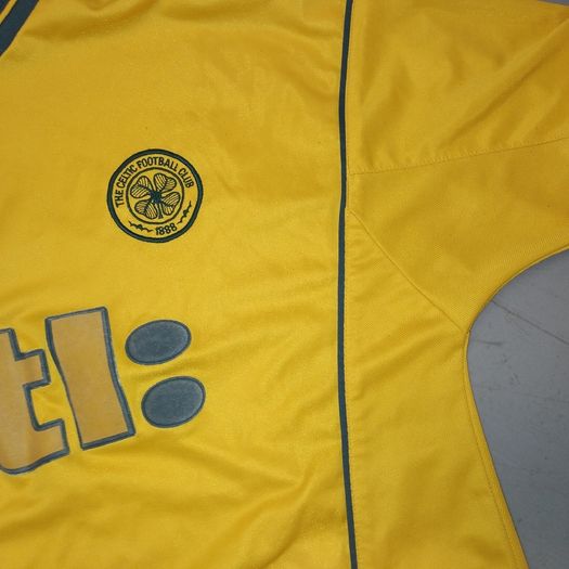 FREE POST 2000 Celtic (M) Jersey Shirt Umbro NTL Soccer Football Glasgow SCotland Ireland Vintage Retro Away Medium