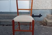 Vintage Mid Century Modern Ladder. Back Accent Chair (1960s/70s)