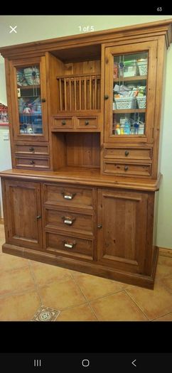 Large Solid Wood Kitchen Dresser