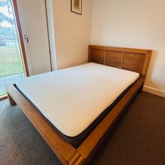 Double Bed Frame & Emma Mattress Excellent Condition Near New