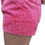 Pink denim shorts Image 6
