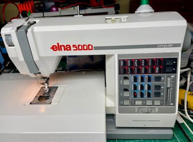 ELNA 5000 Sewing Machine - Just serviced, excellent condition - Made in Switzerland
