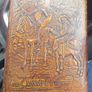Vintage Faux Leather Wooden Cigar Box Image 2