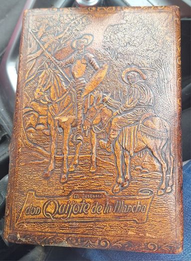 Vintage Faux Leather Wooden Cigar Box