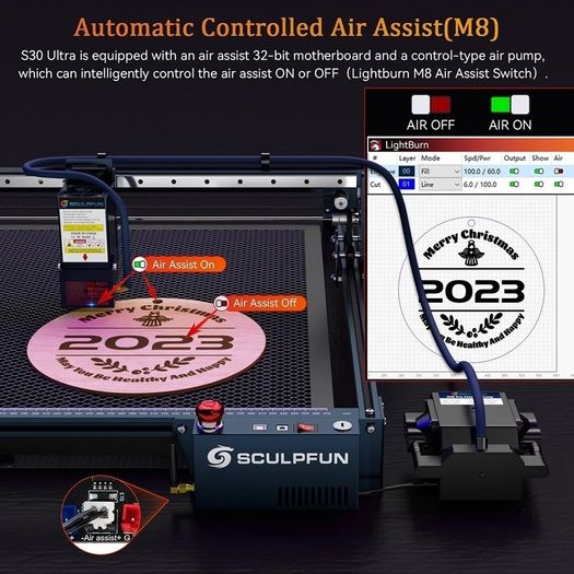 SCULPFUN S30 Ultra 22W Laser Engraver