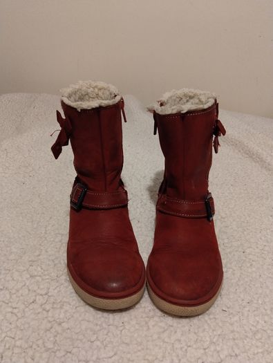 Clarks Kids Red leather Boots