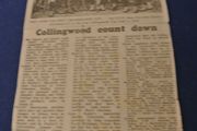 Old Newspaper Article About The Collingwood Cup (year Unknown)