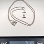 925 Vintage Sterling Silver CZ Necklace Image 7