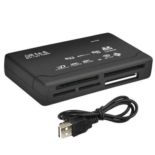10x All in One USB 2.0 Multi Memory Card Reader SD CF MS MicroSD 4 Slot BULK / WHOLESALE reader