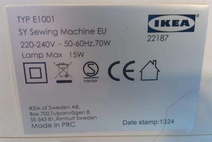 sewing machine