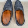 Dune Bradlay Men's Navy Suede Driver Loafers - Size UK 10 Image 6