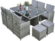 main image for ad 10 Seater Grey Rattan Garden furniture sets