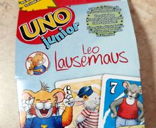 Mattel 2021 UNO Junior Leo Lausemaus Card Game 2-4 Players 3+