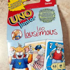 Mattel 2021 UNO Junior Leo Lausemaus Card Game 2-4 Players 3+