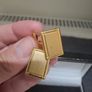 Gold Tone Rectangular Cufflinks with presentation box Image 2