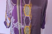 ZOI Women purple khaki top size M UK14 EU42 Postage included