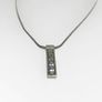 Beautiful sterling silver necklace with sparkling gemstones Image 2