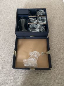 Whiskey/Brandy Decanter and 6 Glsses