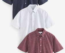 3 Mens short sleeve shirts