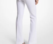 Michael Kors Woven Bootcut Pants - BLACK