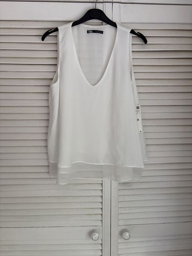 Ladies white smart top
