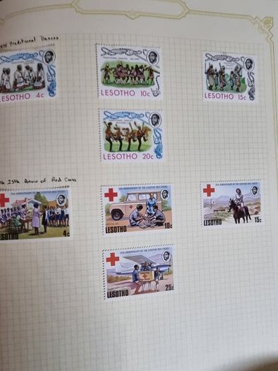 Stamp album 153 Botswana, Lesotho