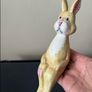Carved Wooden Rabbit Shelf Sitter Image 5