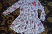 Girls 100% cotton top tunic dress 4-5yo