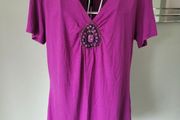 bnwt beaded purple top