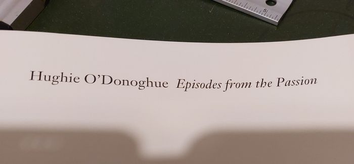 Hughie O'Donoghue's Art Catalogue. Collectors item