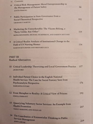 Making Public Services Management Critical.  Edited By Graeme Currie, Jackie Ford,nancy Harding,&mark Learmonth.