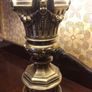 Huge rare very heavy stunning brass lamp Image 4