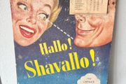 1953 Shaving Cream Advertising Calendar