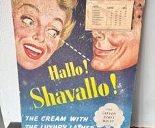 1953 Shaving Cream Advertising Calendar
