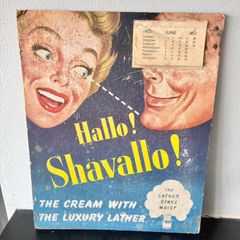 1953 Shaving Cream Advertising Calendar