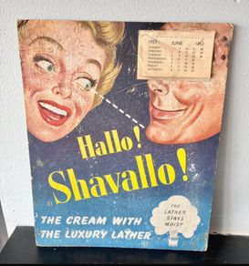 1953 Shaving Cream Advertising Calendar