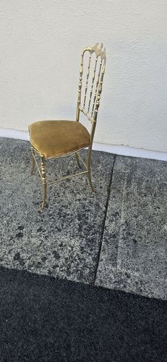 Vintage 1960 Italian Brass Chair