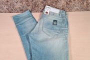 mens KUYICHI Hemp jeans relaxed carrot fit Size W 32 L 34 Button fly BRAND NEW WITH TAGS BNWT